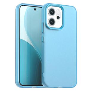For OPPO Reno14 F 5G Candy PC Hybrid TPU Shockproof Phone Case(Blue)