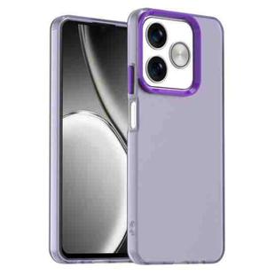 For Realme C61 Candy PC Hybrid TPU Shockproof Phone Case(Purple)