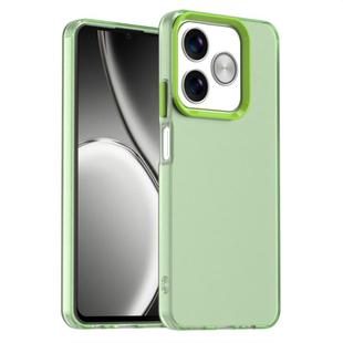For Realme C63 Candy PC Hybrid TPU Shockproof Phone Case(Green)