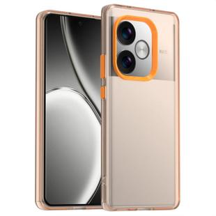 For Realme GT 6T Candy PC Hybrid TPU Shockproof Phone Case(Orange)