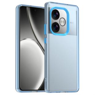 For Realme GT Neo6 Candy PC Hybrid TPU Shockproof Phone Case(Blue)
