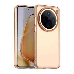 For vivo X200 Candy PC Hybrid TPU Shockproof Phone Case(Orange)