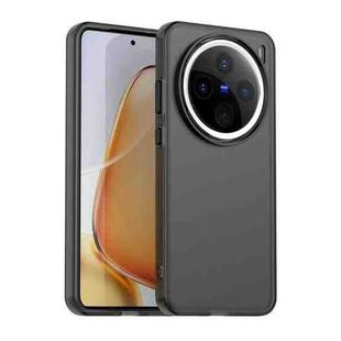 For vivo X200 Candy PC Hybrid TPU Shockproof Phone Case(Black)