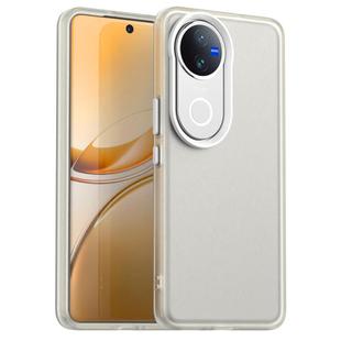 For vivo V50 Candy PC Hybrid TPU Shockproof Phone Case(White)