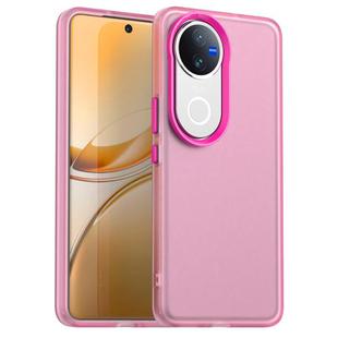 For vivo V50 Candy PC Hybrid TPU Shockproof Phone Case(Red)