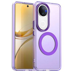 For vivo V50 Candy Magsafe PC Hybrid TPU Phone Case(Purple)