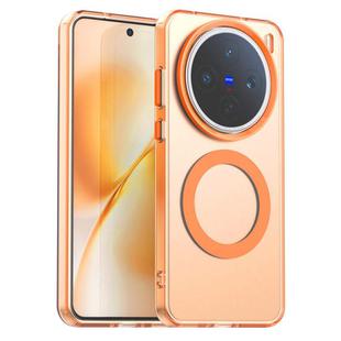 For vivo X200s Candy Magsafe PC Hybrid TPU Phone Case(Orange)