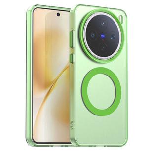 For vivo X200s Candy Magsafe PC Hybrid TPU Phone Case(Green)