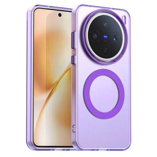 For vivo X200s Candy Magsafe PC Hybrid TPU Phone Case(Purple)