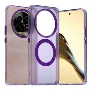 For Realme 13 Pro 5G Candy Magsafe PC Hybrid TPU Phone Case(Purple)