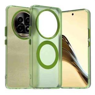 For Realme 13 Pro+ 5G Candy Magsafe PC Hybrid TPU Phone Case(Green)