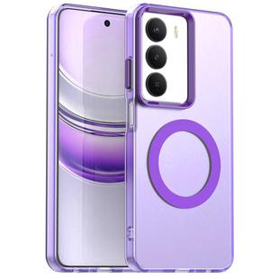 For Realme14x Candy Magsafe PC Hybrid TPU Phone Case(Purple)