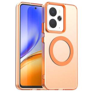 For Realme 14 5G Candy Magsafe PC Hybrid TPU Phone Case(Orange)