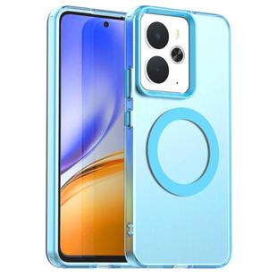 For Realme 14 5G Candy Magsafe PC Hybrid TPU Phone Case(Blue)