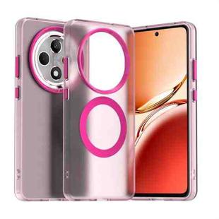 For OPPO Reno12 F 4G Candy Magsafe PC Hybrid TPU Phone Case(Red)