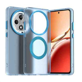 For OPPO Reno12 F 5G Candy Magsafe PC Hybrid TPU Phone Case(Blue)