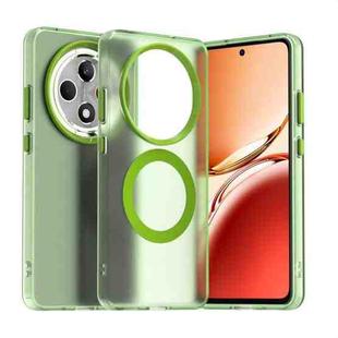For OPPO Reno12 F 5G Candy Magsafe PC Hybrid TPU Phone Case(Green)