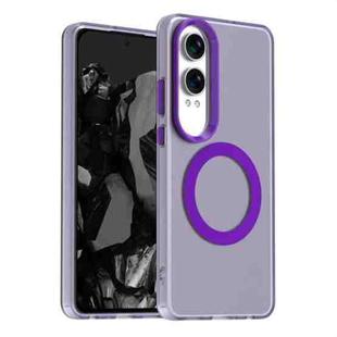 For OPPO K12x Candy Magsafe PC Hybrid TPU Phone Case(Purple)