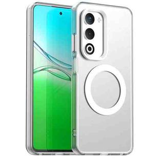 For OPPO A5 5G Global Candy Magsafe PC Hybrid TPU Phone Case(White)