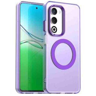 For OPPO A5 5G Global Candy Magsafe PC Hybrid TPU Phone Case(Purple)