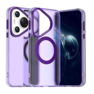 For Huawei Pura 70 Candy Magsafe PC Hybrid TPU Phone Case(Purple)