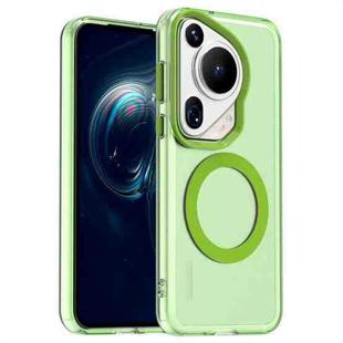 For Huawei Pura 70 Ultra Candy Magsafe PC Hybrid TPU Phone Case(Green)