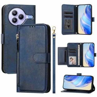 Xiaomi Civi 5 Pro Multi-Card Slots Zipper Wallet Leather Phone Case(Blue)