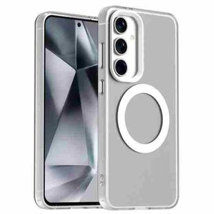 For Samsung Galaxy S24+ 5G Candy Magsafe PC Hybrid TPU Phone Case(White)