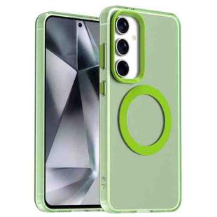 For Samsung Galaxy S24+ 5G Candy Magsafe PC Hybrid TPU Phone Case(Green)