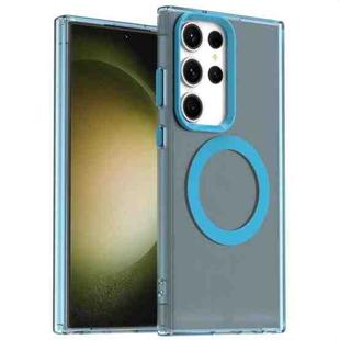 For Samsung Galaxy S23 Ultra 5G Candy Magsafe PC Hybrid TPU Phone Case(Blue)