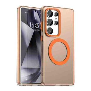 For Samsung Galaxy S25 Ultra 5G Candy Magsafe PC Hybrid TPU Phone Case(Orange)