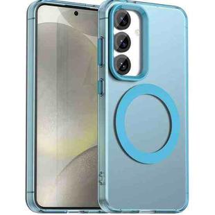 For Samsung Galaxy S25 5G Candy Magsafe PC Hybrid TPU Phone Case(Blue)