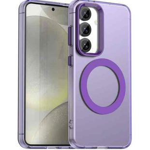 For Samsung Galaxy S25 5G Candy Magsafe PC Hybrid TPU Phone Case(Purple)