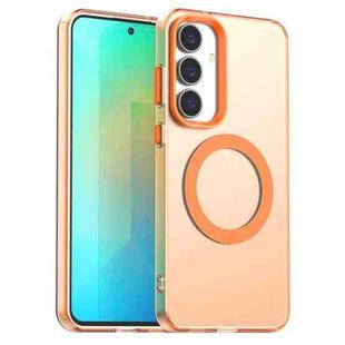 For Samsung Galaxy S25 FE 5G Candy Magsafe PC Hybrid TPU Phone Case(Orange)