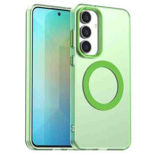 For Samsung Galaxy S25 FE 5G Candy Magsafe PC Hybrid TPU Phone Case(Green)