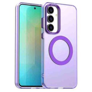 For Samsung Galaxy S25 FE 5G Candy Magsafe PC Hybrid TPU Phone Case(Purple)