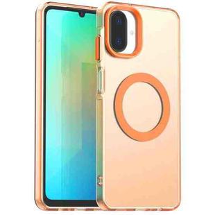 For Samsung Galaxy A07 5G Candy Magsafe PC Hybrid TPU Phone Case(Orange)