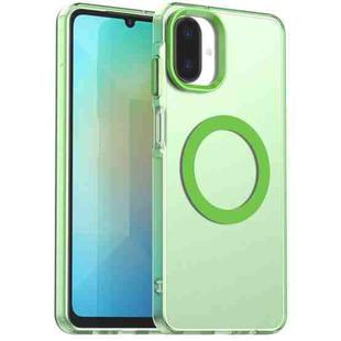 For Samsung Galaxy A07 4G Candy Magsafe PC Hybrid TPU Phone Case(Green)