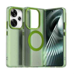 For Xiaomi Poco F6 5G Candy Magsafe PC Hybrid TPU Phone Case(Green)