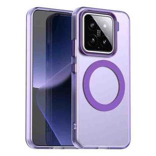 For Xiaomi 15 Pro Candy Magsafe PC Hybrid TPU Phone Case(Purple)