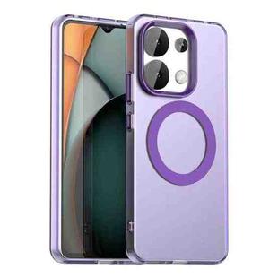 For Redmi Note 13 4G Candy Magsafe PC Hybrid TPU Phone Case(Purple)