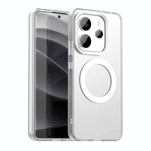 For Redmi Note 14 4G 163.25mm Candy Magsafe PC Hybrid TPU Phone Case(White)