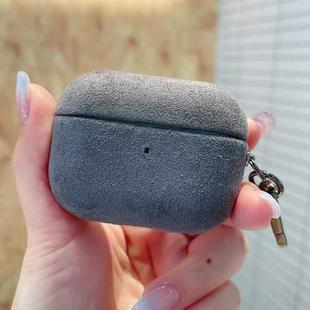 For AirPods Pro 2 Turn Fur Bluetooth Earphone PC Protective Case(Grey)