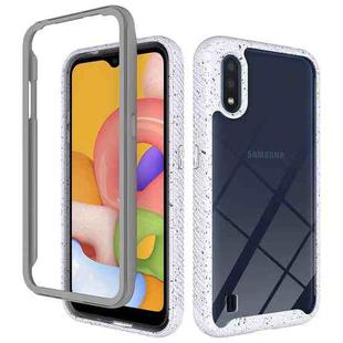 For Samsung Galaxy A01 Shockproof Starry Sky PC + TPU Protective Case(White)