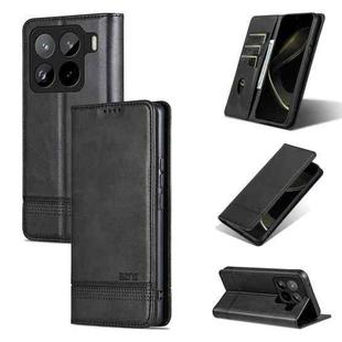 For Xiaomi 15 Pro AZNS Magnetic Calf Texture Flip Leather Phone Case(Black)