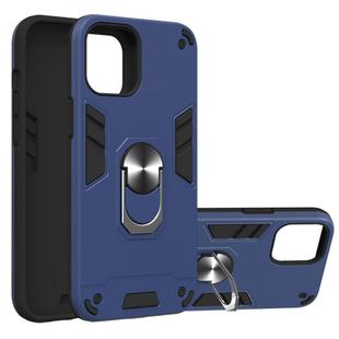 For iPhone 12 Pro Max Armour Series PC + TPU Protective Case with Ring Holder(Royal Blue)
