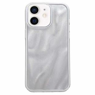 For iPhone 11 Quicksand Texture Glitter TPU Hybrid PC Phone Case(White)