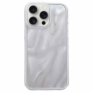 For iPhone 11 Pro Max Quicksand Texture Glitter TPU Hybrid PC Phone Case(White)