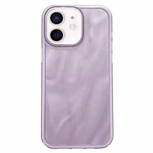 For iPhone 12 Quicksand Texture Glitter TPU Hybrid PC Phone Case(Purple)