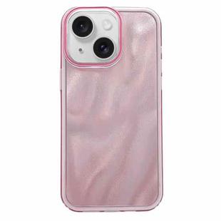 For iPhone 13 Quicksand Texture Glitter TPU Hybrid PC Phone Case(Pink)